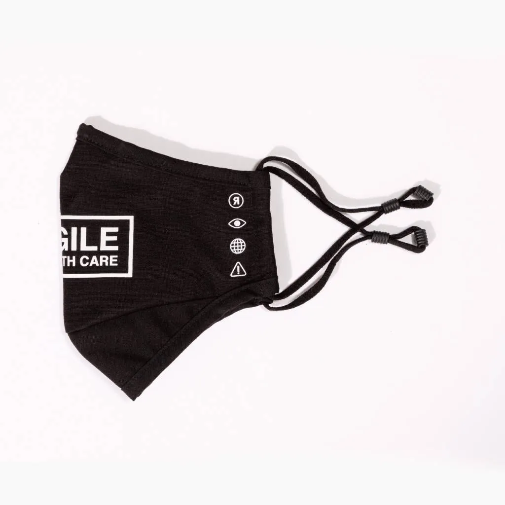 Handle with care face mask