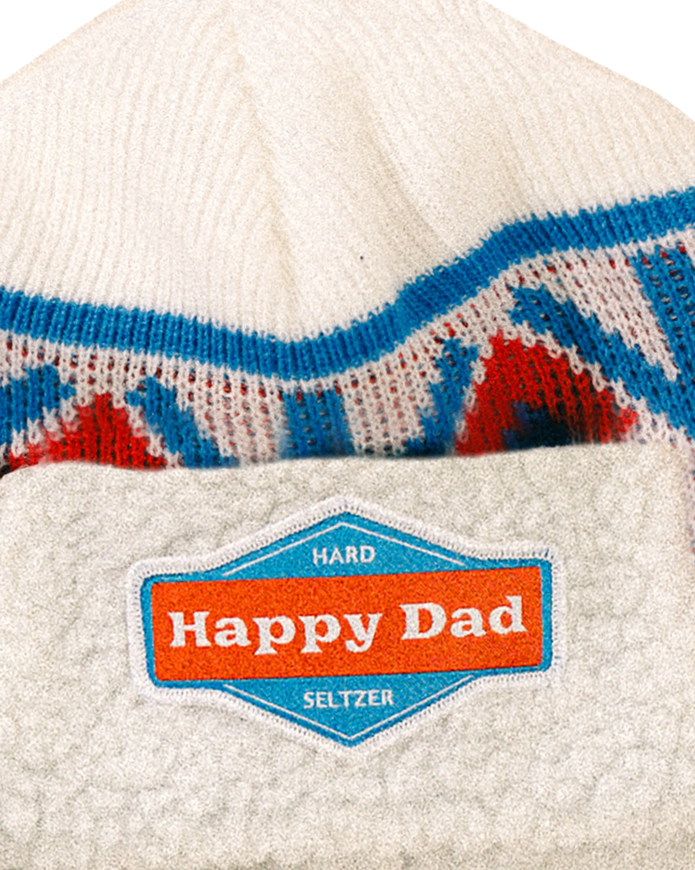 Happy Dad Winter Hat (White)