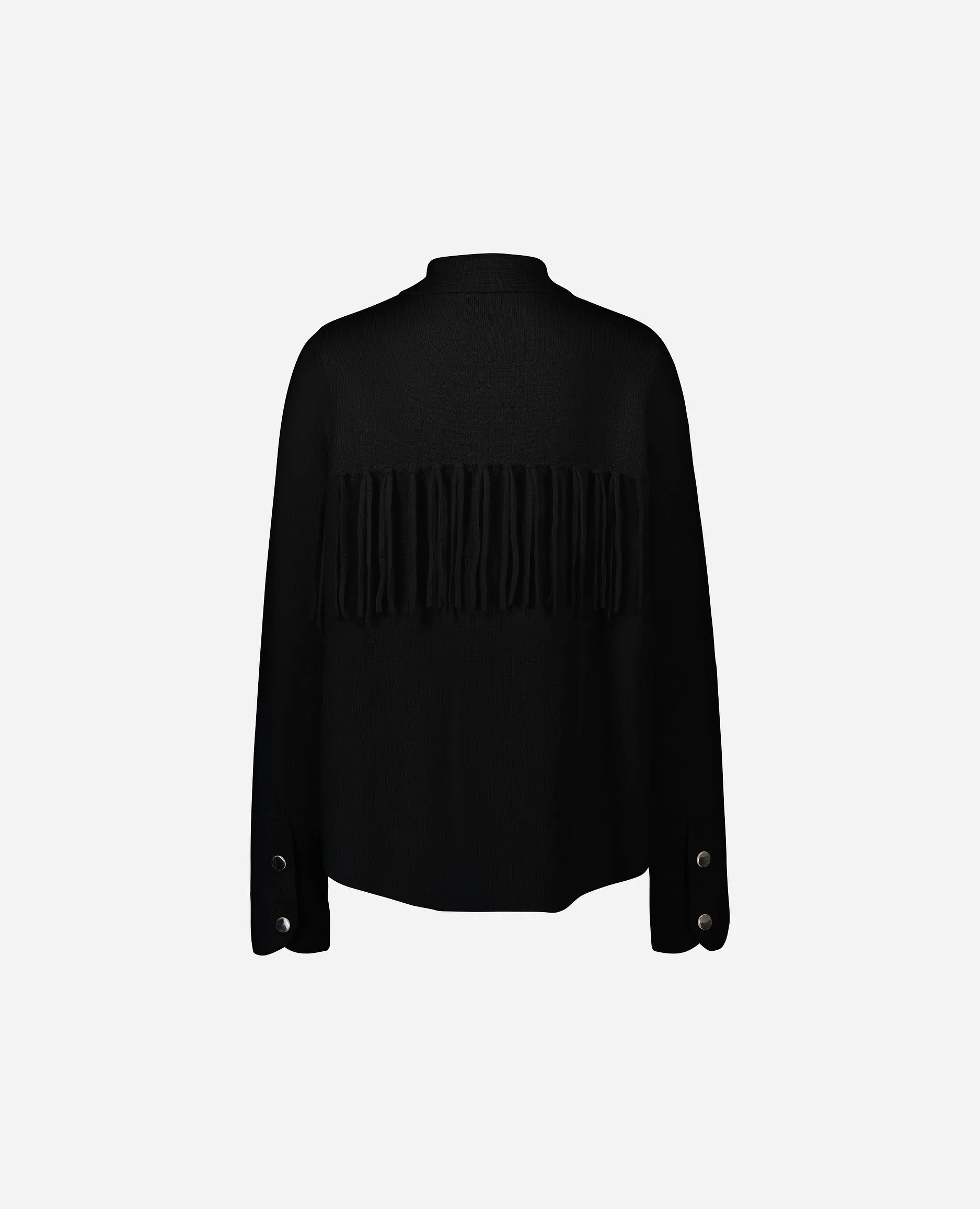 Hemd aus Cashmere-Mischung in Schwarz