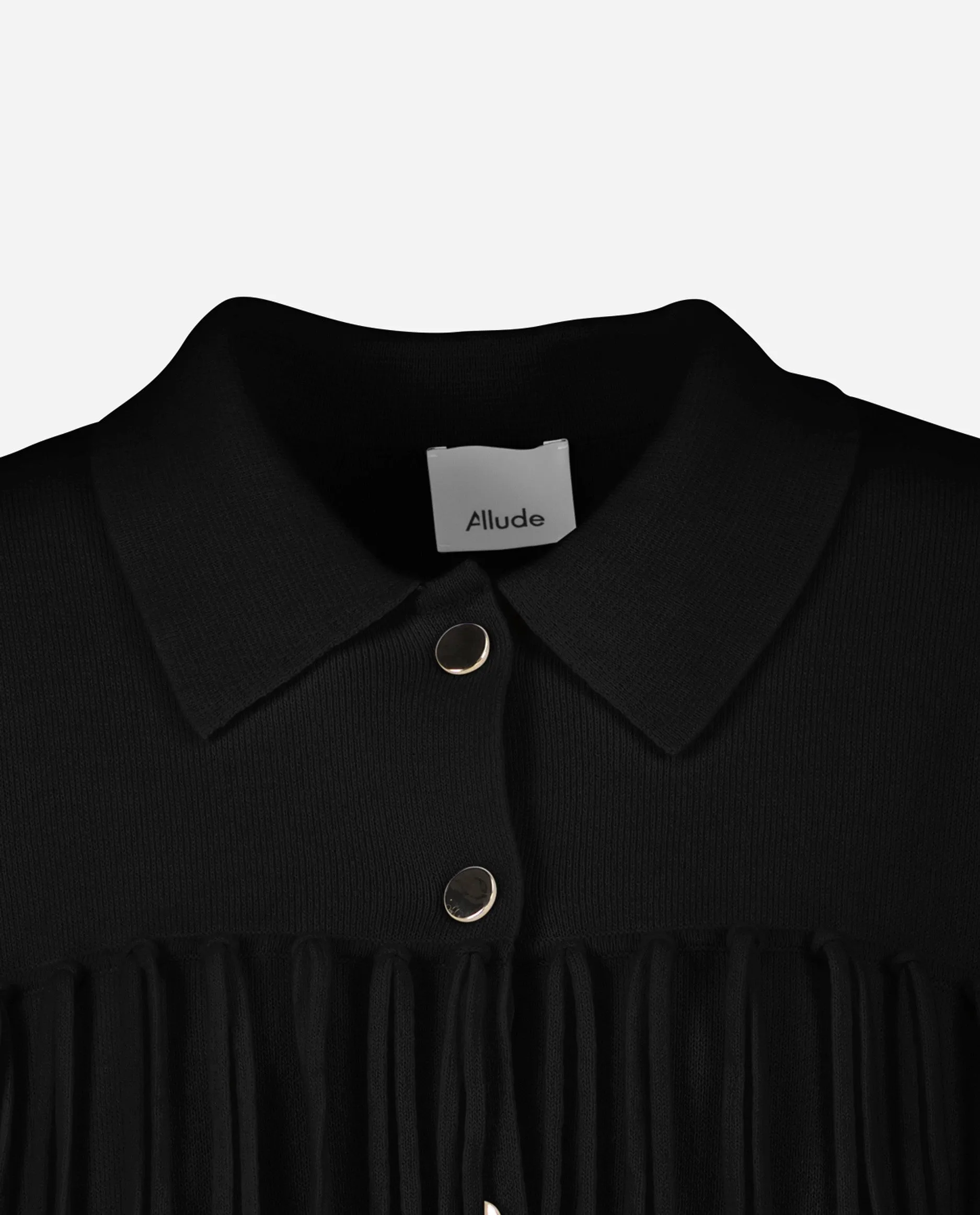 Hemd aus Cashmere-Mischung in Schwarz