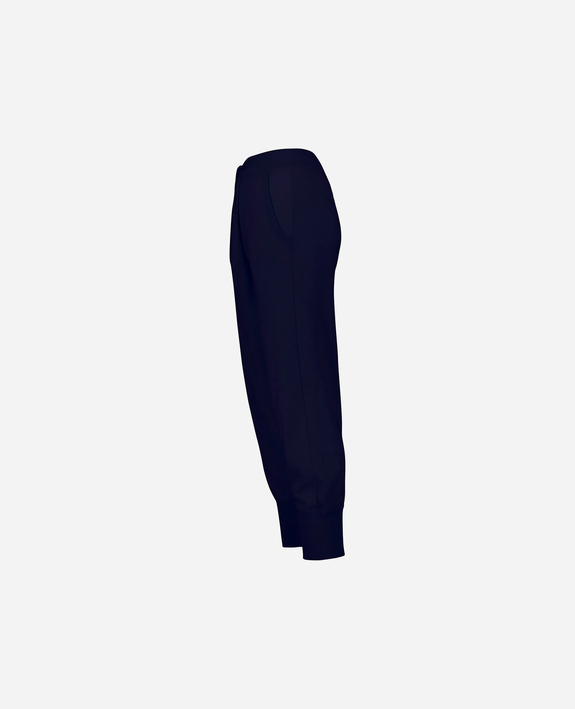Hose aus Cashmere-Mischung in Navy