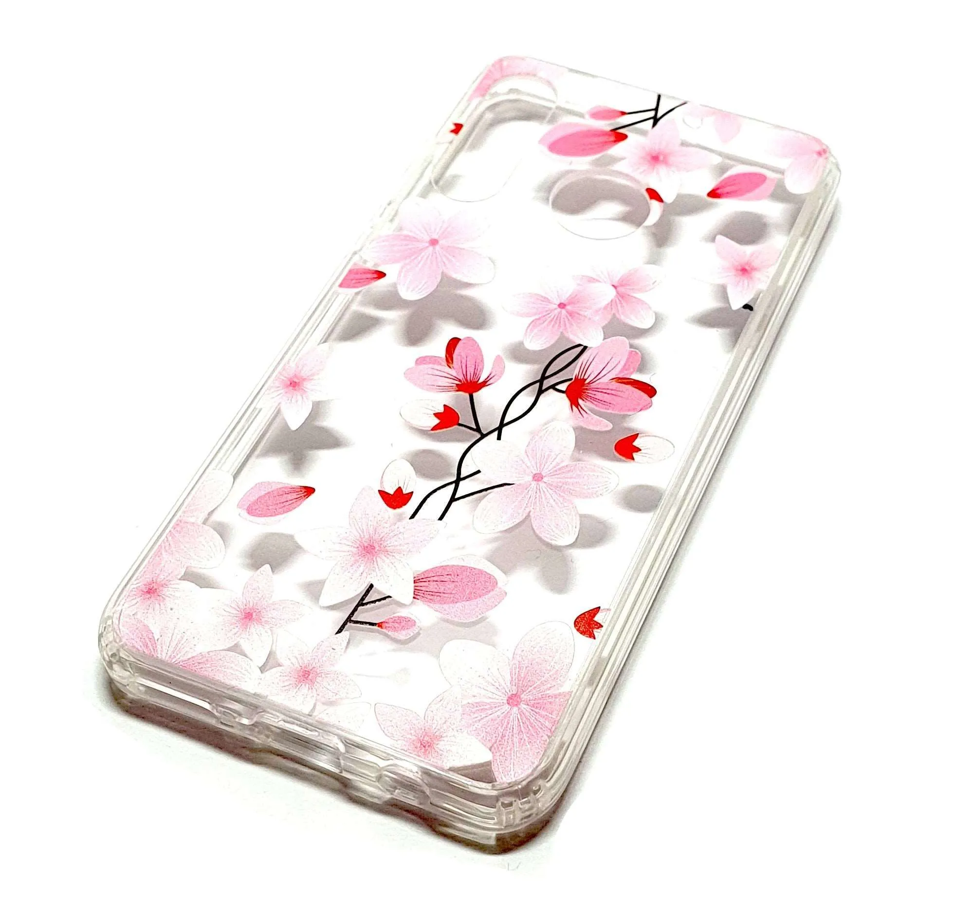 Huawei P Smart 2019 decorative clear transparent phone case flowers