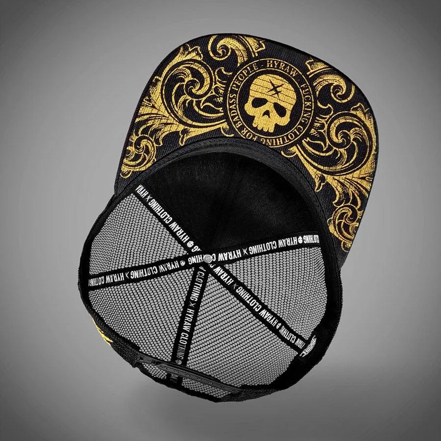 HYRAW Snapback Cap Hostile Gold
