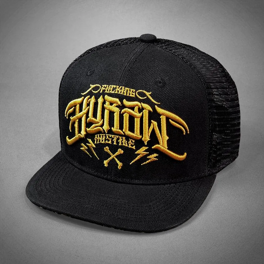 HYRAW Snapback Cap Hostile Gold