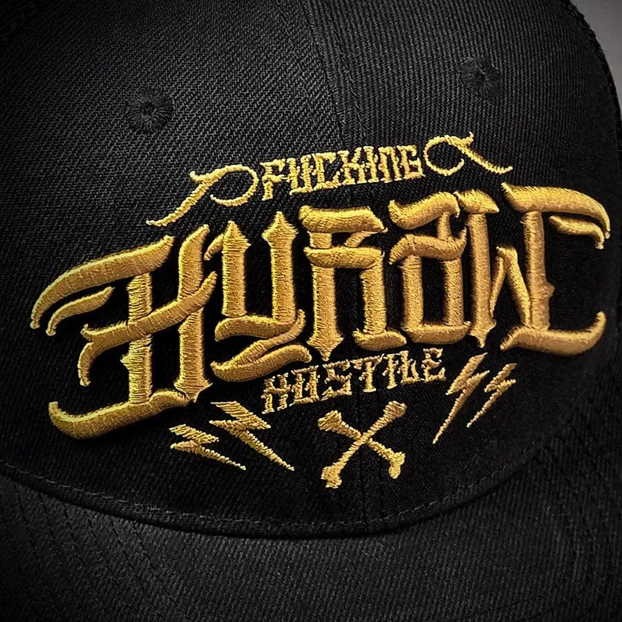HYRAW Snapback Cap Hostile Gold