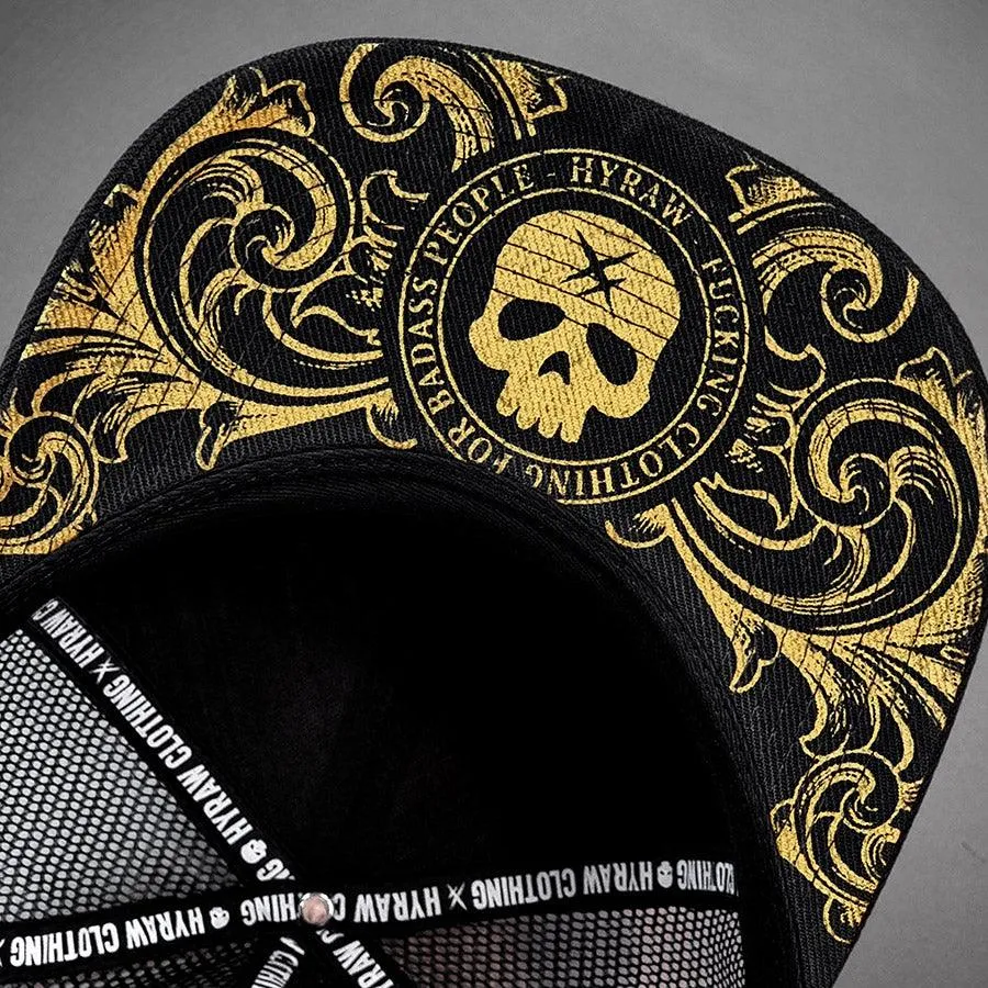HYRAW Snapback Cap Hostile Gold