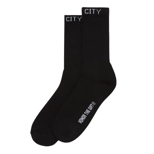 INNER CITY RIB SOCKS HTG230183-BLACK