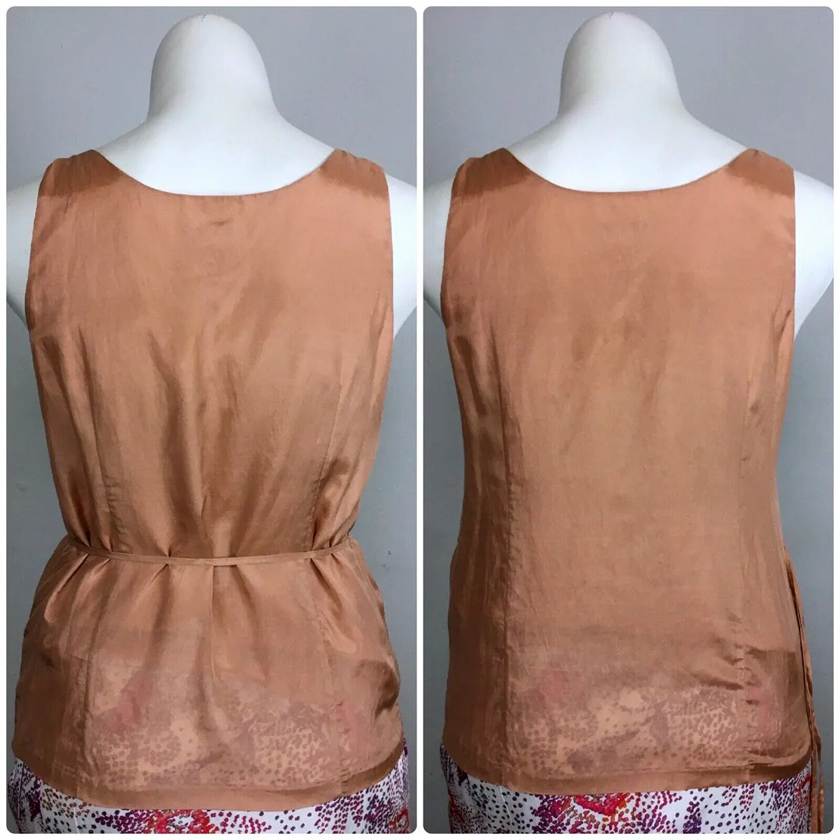 J. Crew Size 14/16 Peach Sleeveless Shirt