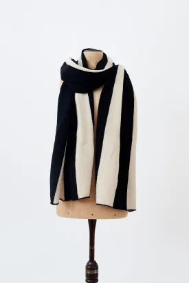 Jo Gordon - Brushed vertical stripe blanket scarf