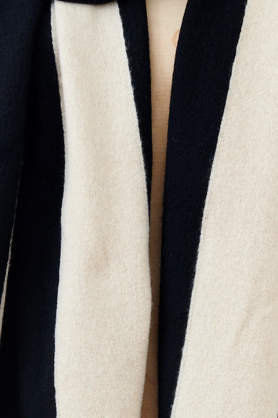 Jo Gordon - Brushed vertical stripe blanket scarf