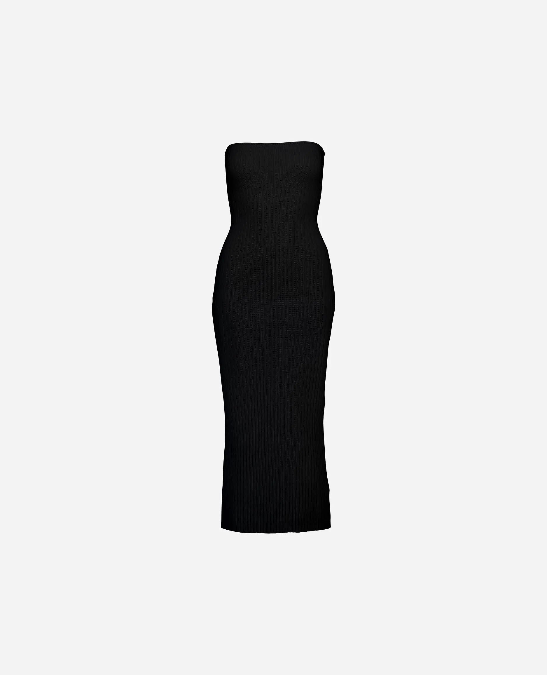 Kleid aus Cashmere-Mischung in Schwarz