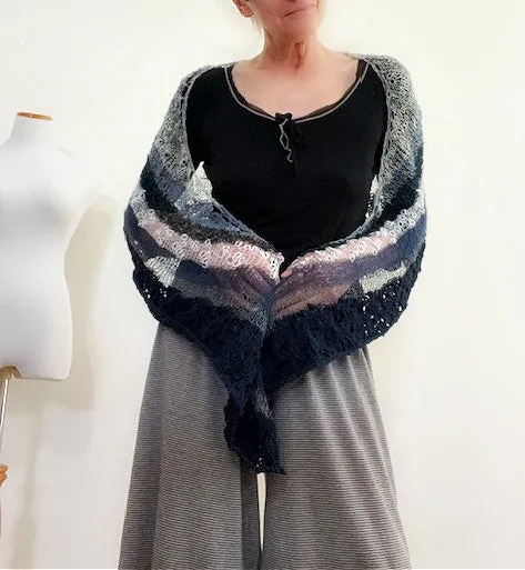 Meehan shawl, knit kit