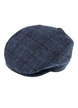 Men's Abraham Moon Check Tweed Flat Cap