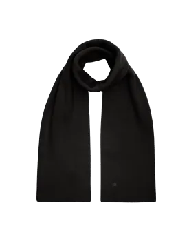 Mens DNA Recycled Cashmere Scarf—black
