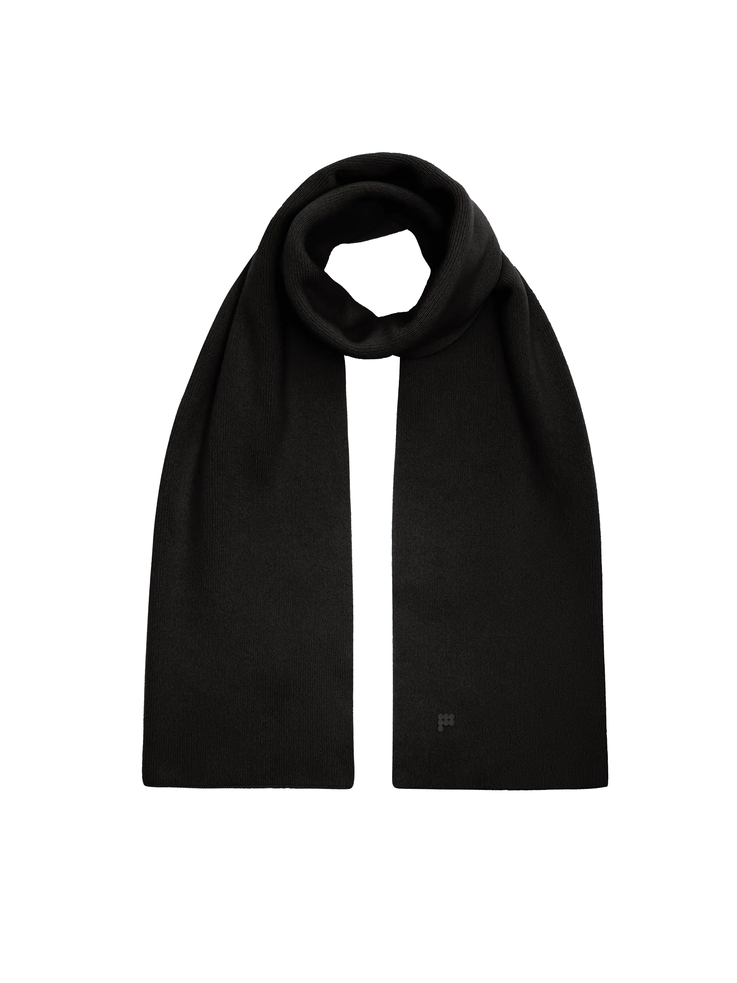 Mens DNA Recycled Cashmere Scarf—black
