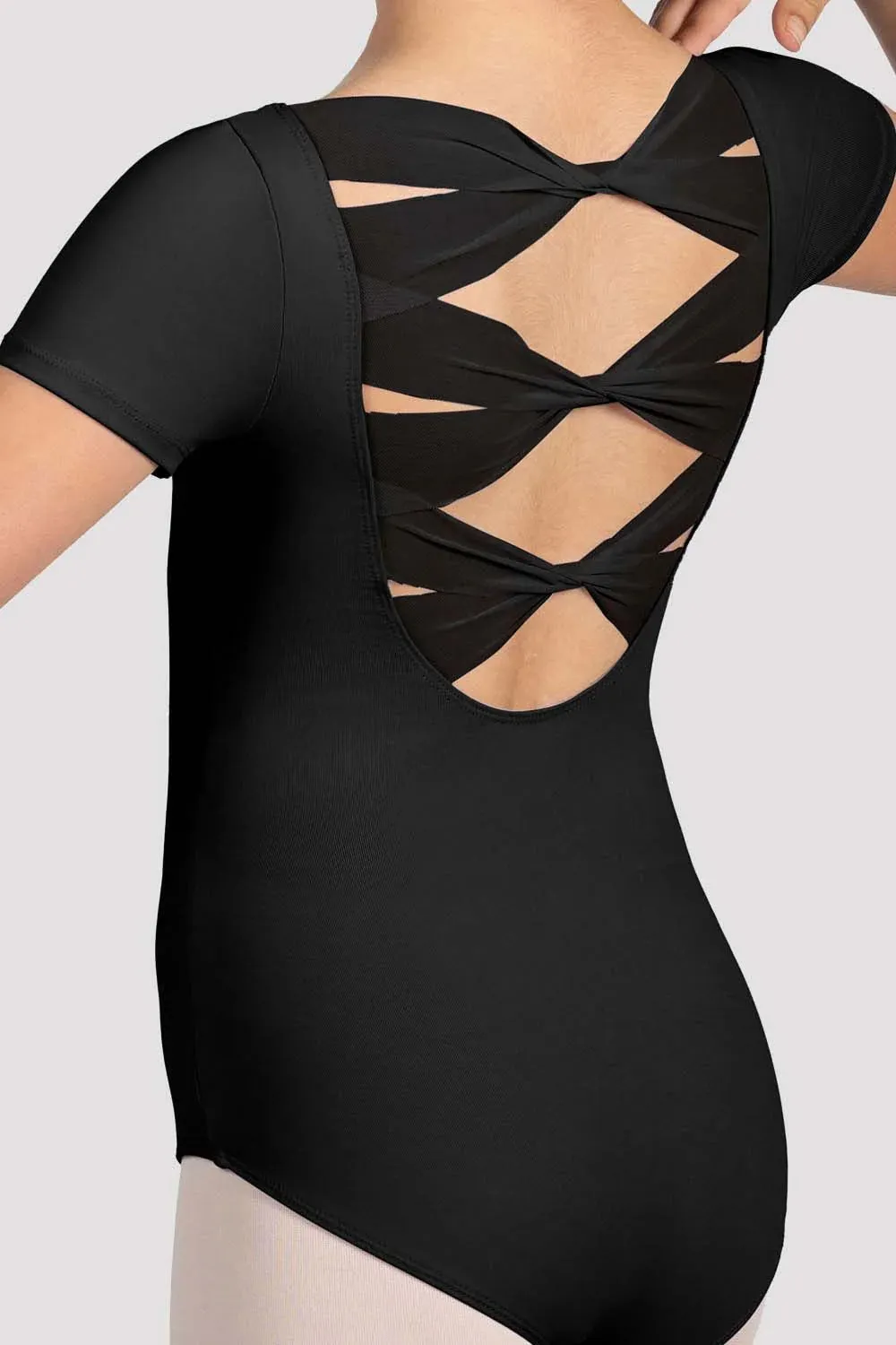 Mirella Glow V Cap Sleeve leotard Leotard - Girls