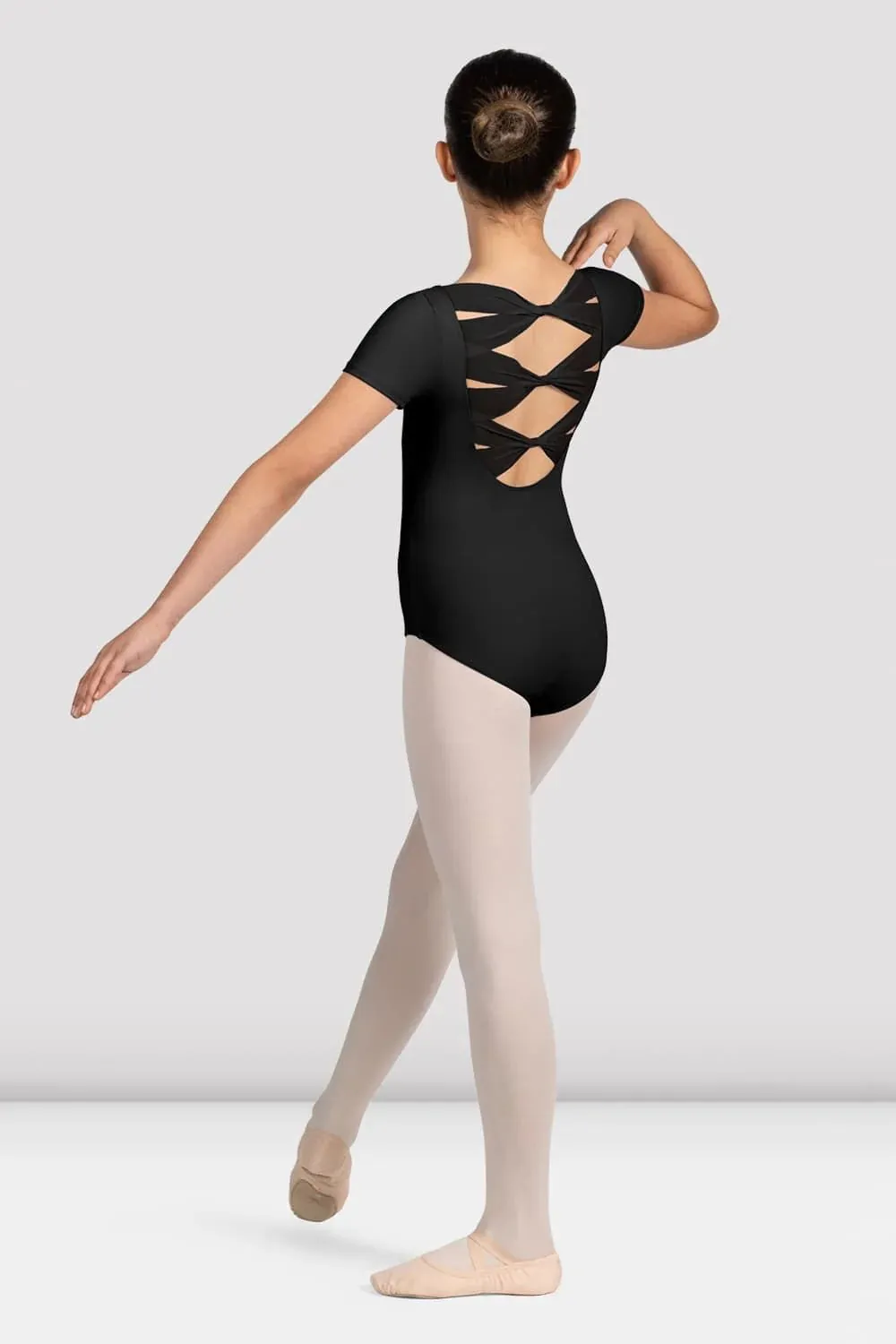 Mirella Glow V Cap Sleeve leotard Leotard - Girls