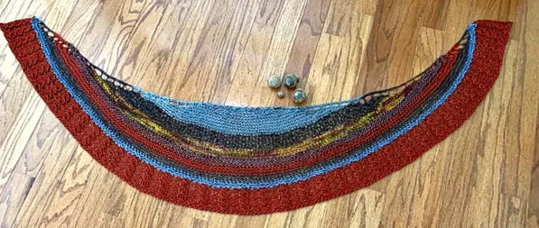 Mock me shawl, pattern