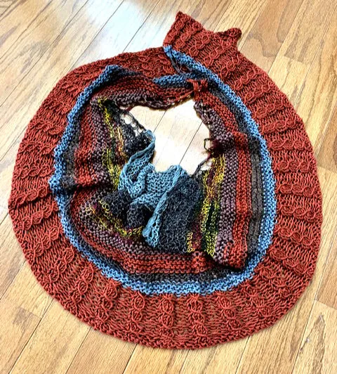 Mock me shawl, pattern