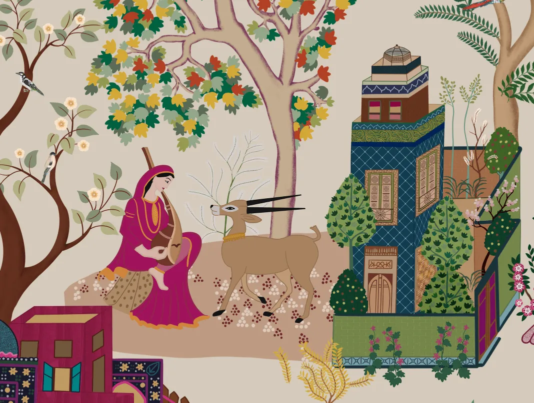Pashmina, Indian Shawl Inspired Wallpaper for Rooms
