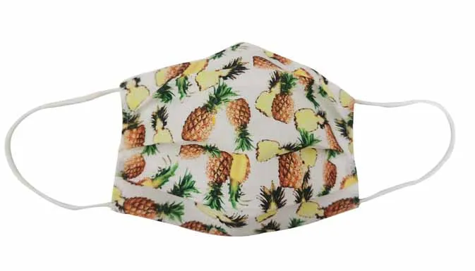 Pineapple Fabric Face Mask (Adult)