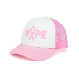 Pink Ribbon Breast Cancer Awareness Trucker Cap