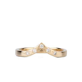 Pinnacles White Diamond Peaked Band