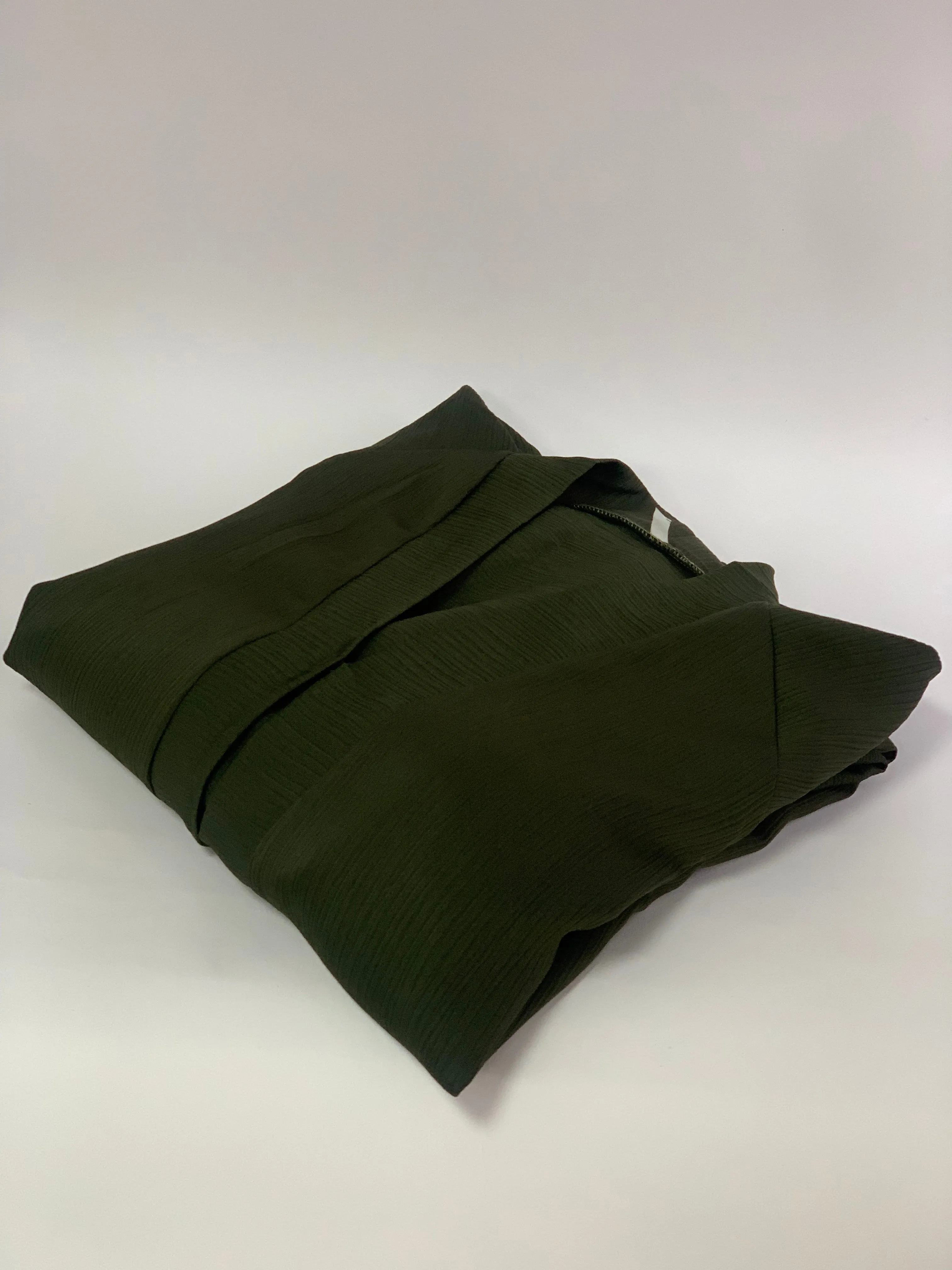 Plain Textured Umbrella Open Abaya - (5 Colours)