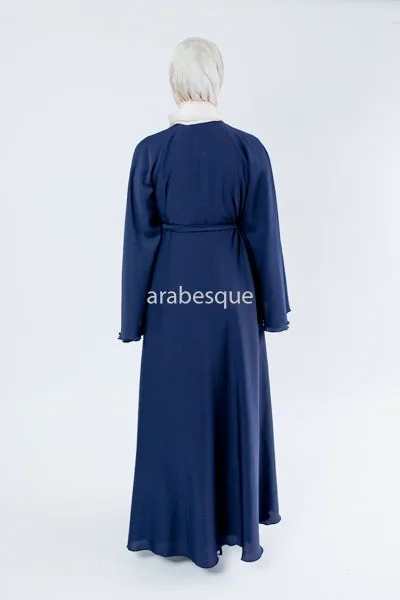 Plain Textured Umbrella Open Abaya - (5 Colours)
