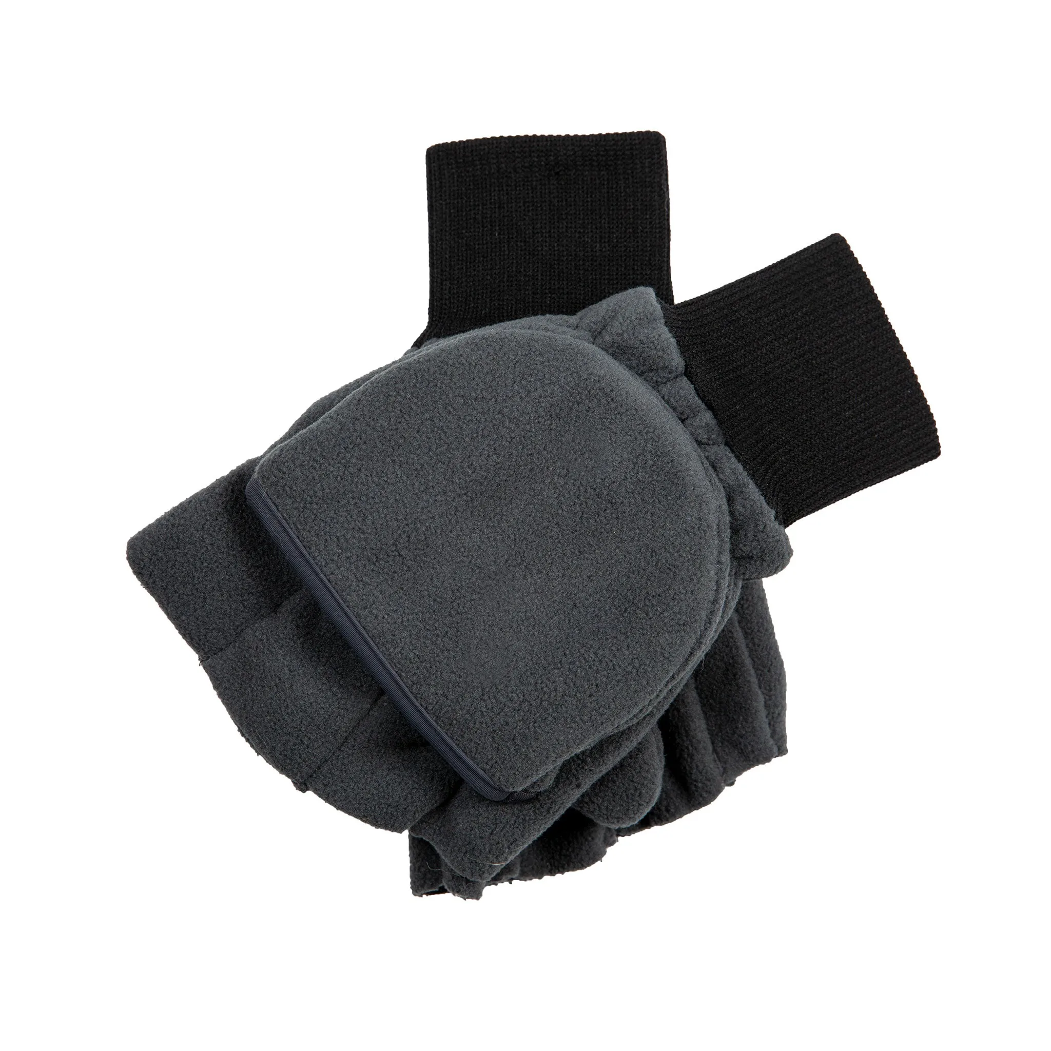 Polar Fleece Lined Hunting Gloves with Mitten Flap