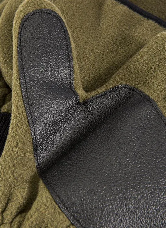 Polar Fleece Lined Hunting Gloves with Mitten Flap
