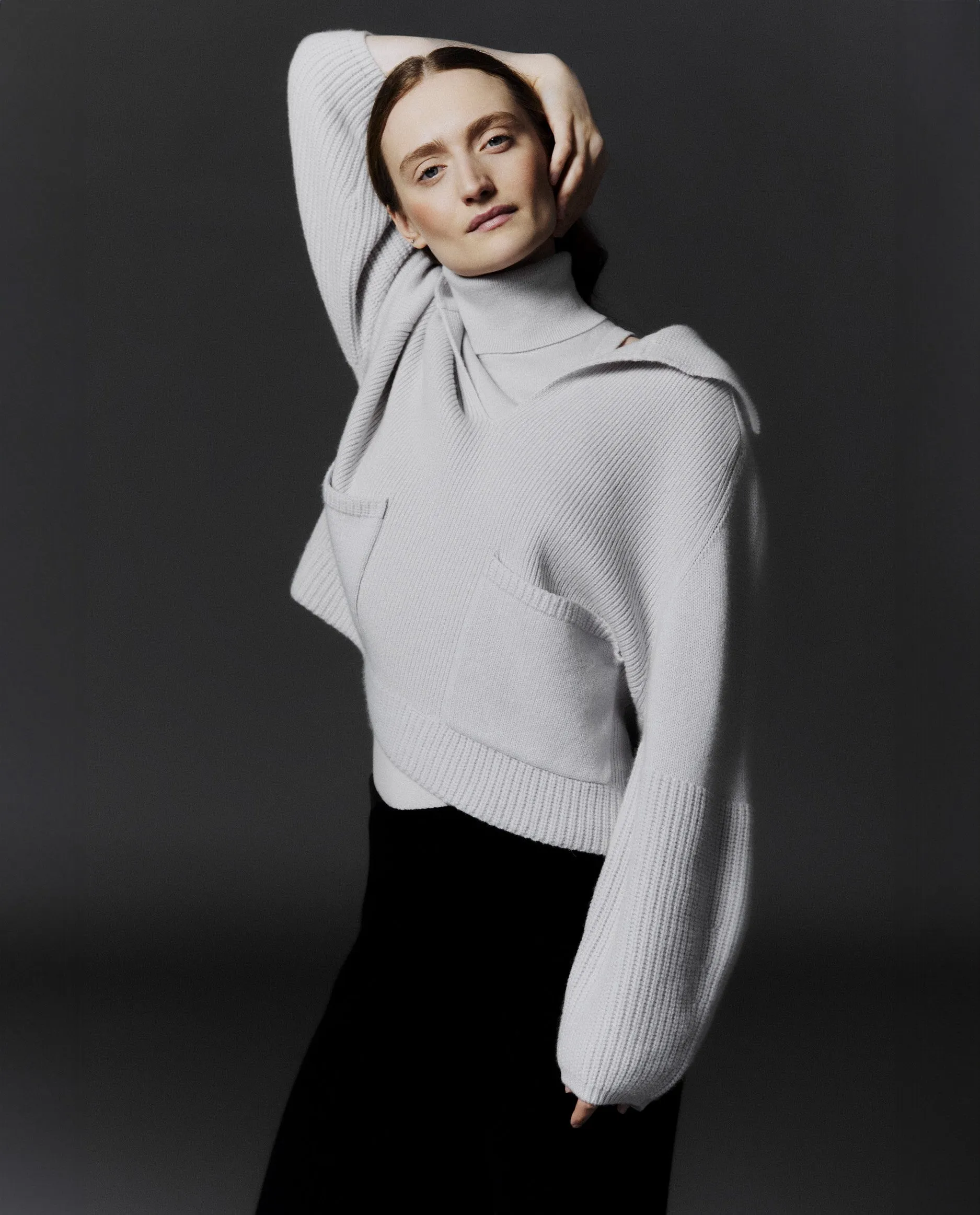 Pullover aus Cashmere in Grau