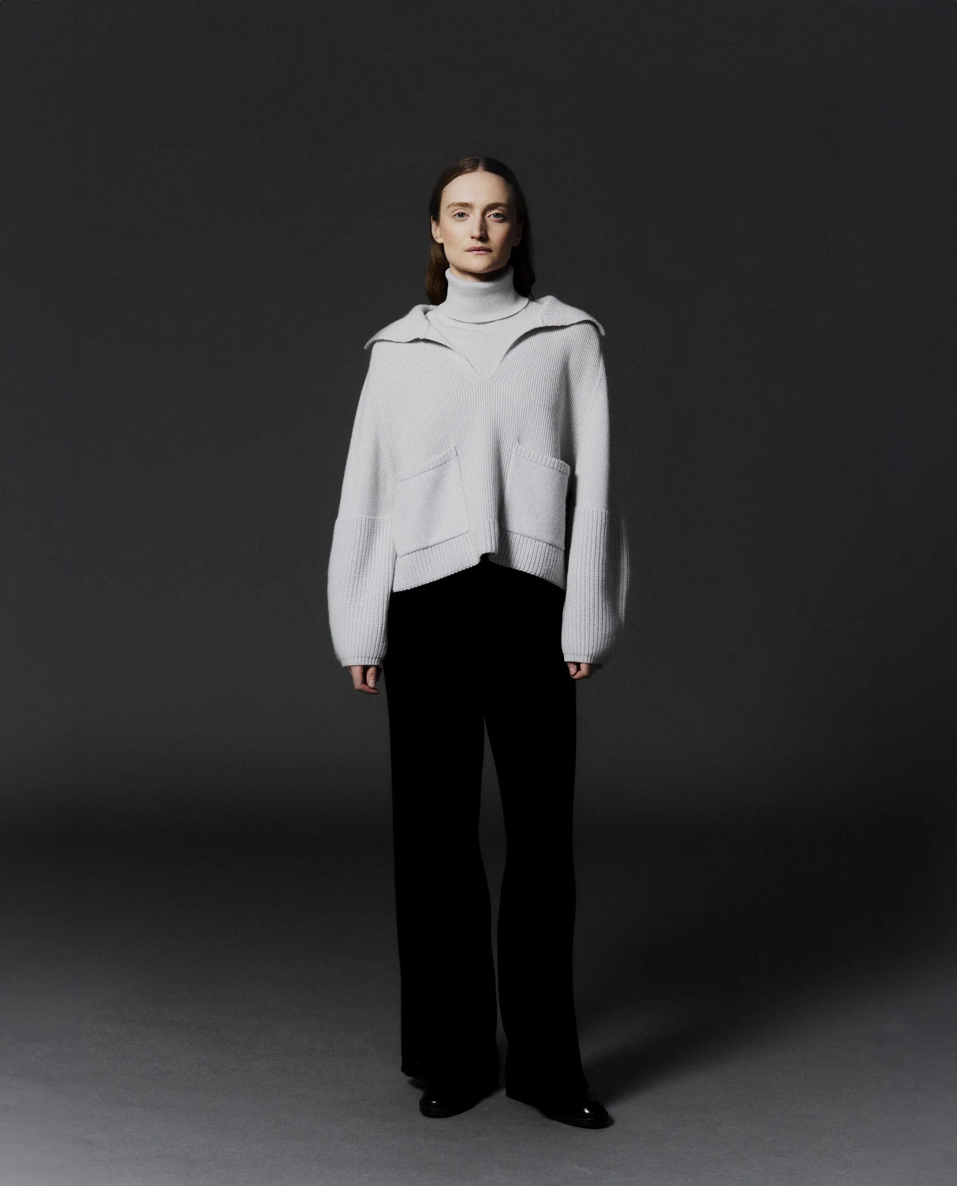 Pullover aus Cashmere in Grau