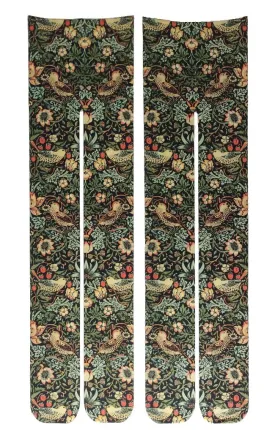 "Strawberry Thief" by William Morris Printed Tights