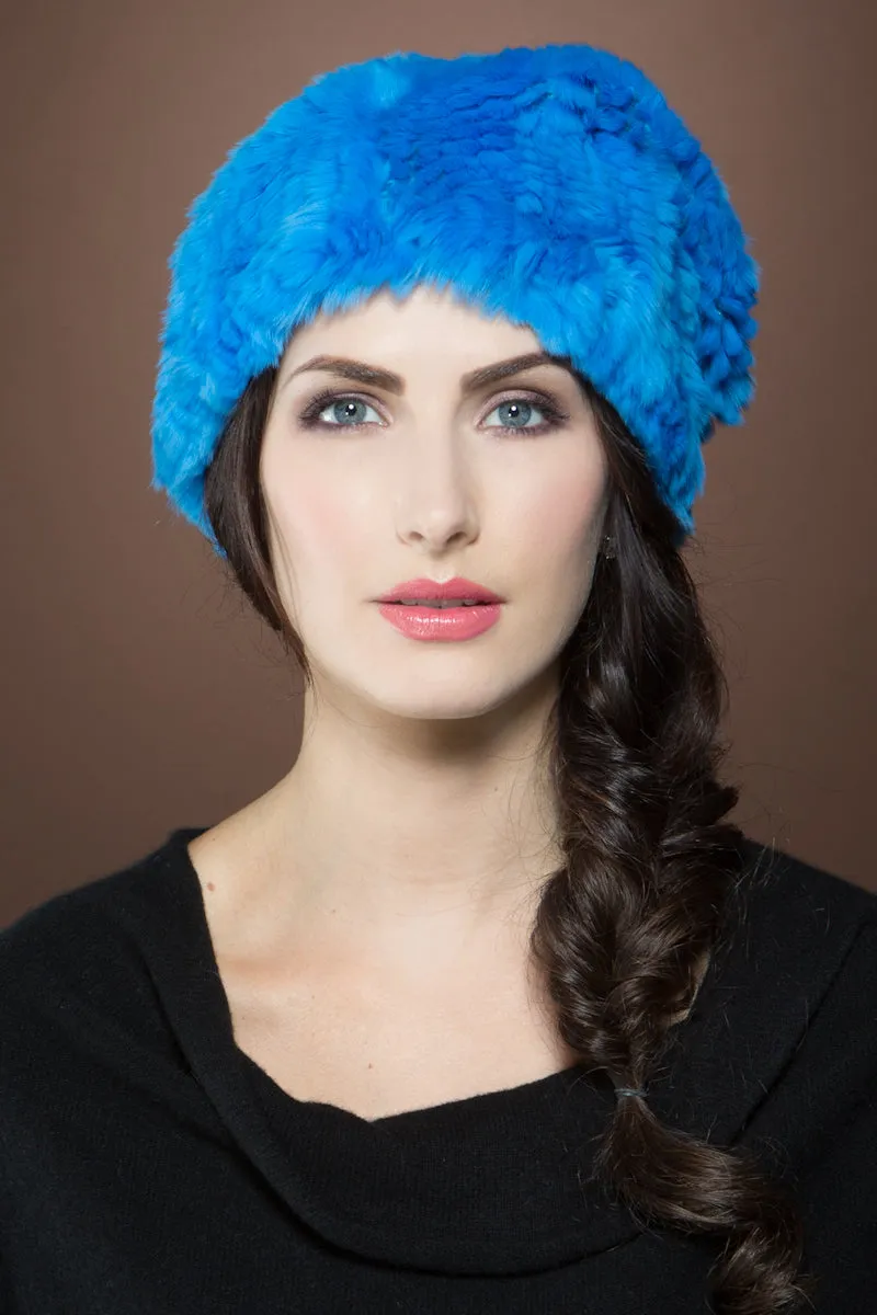Rex Rabbit Knit - Slouch Fur Hat