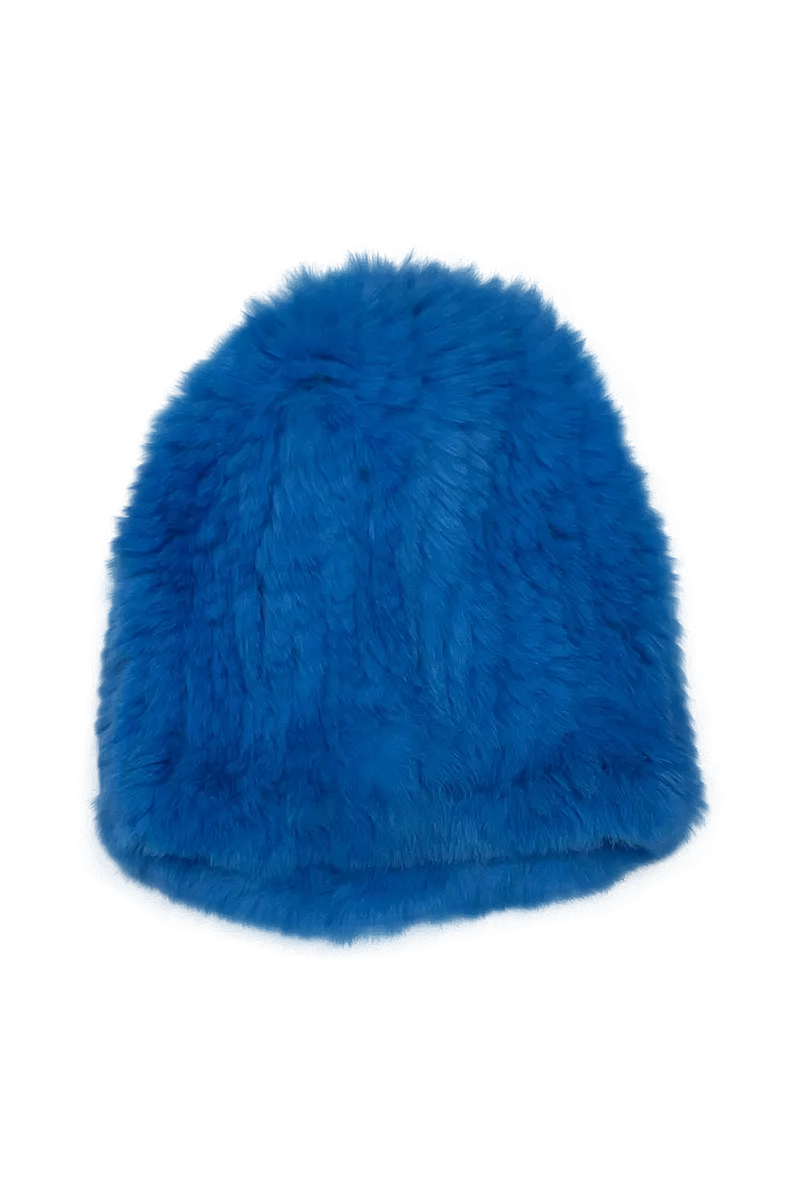 Rex Rabbit Knit - Slouch Fur Hat