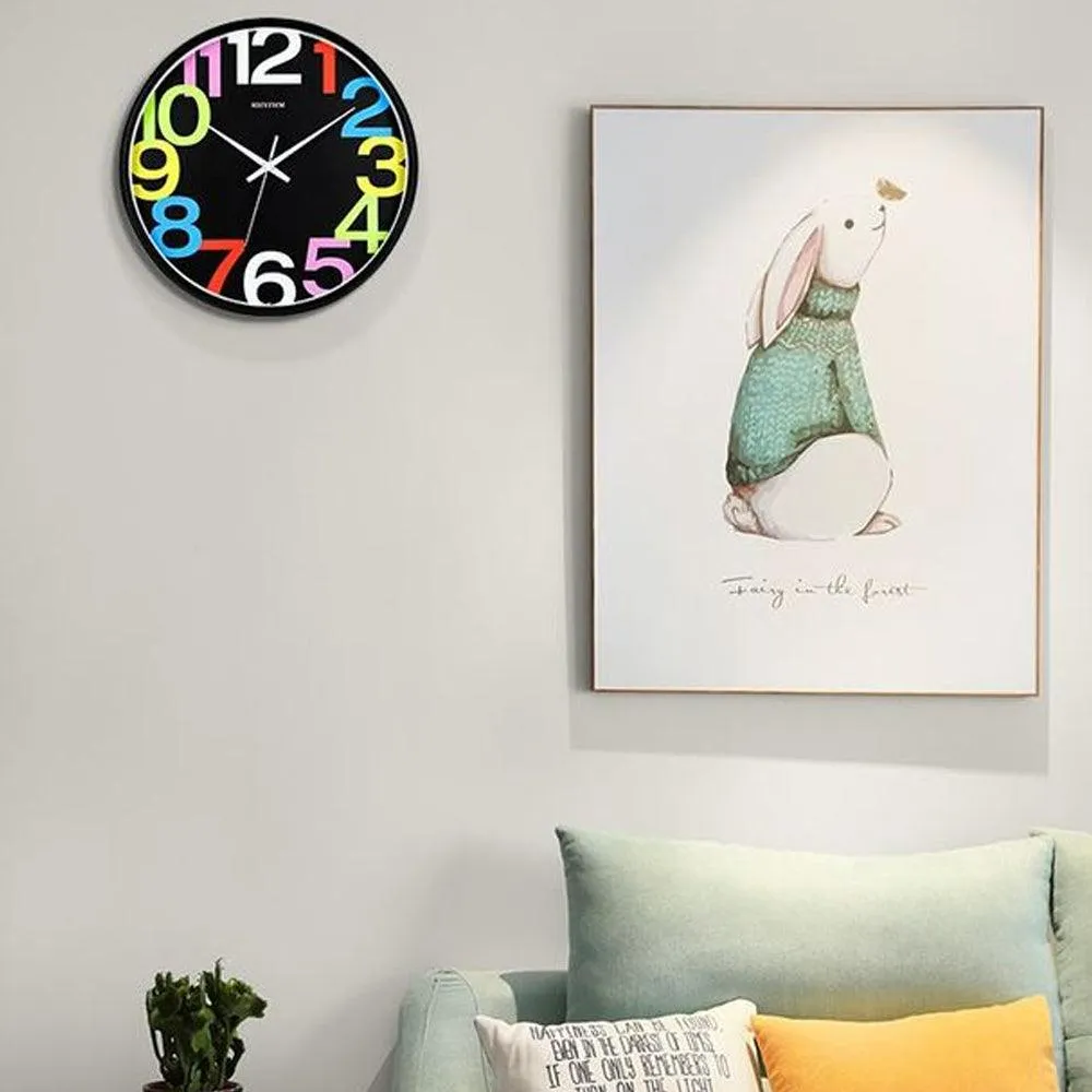 Rhythm Colorful Analog Wall Clock CMG589BR76