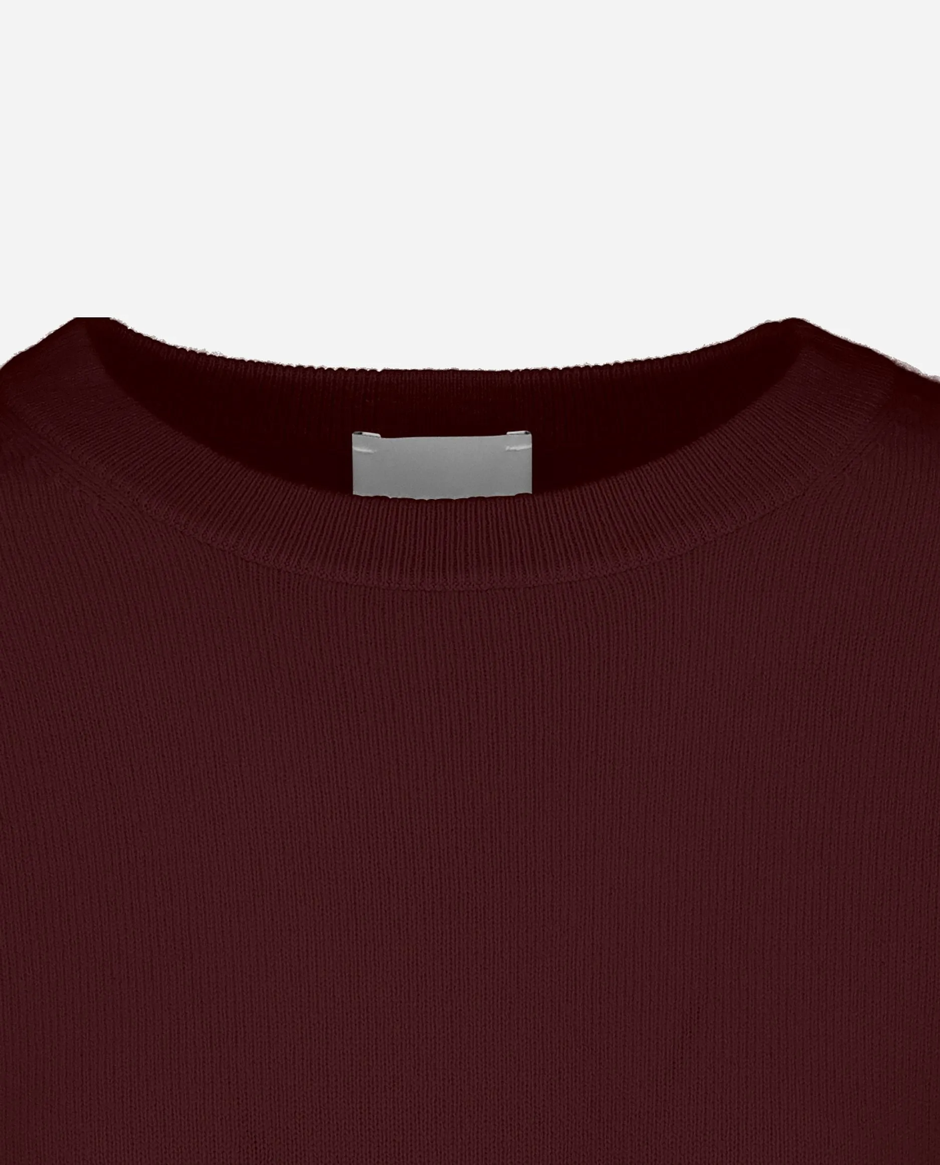 Rundhals Pullover aus Cashmere in Rot