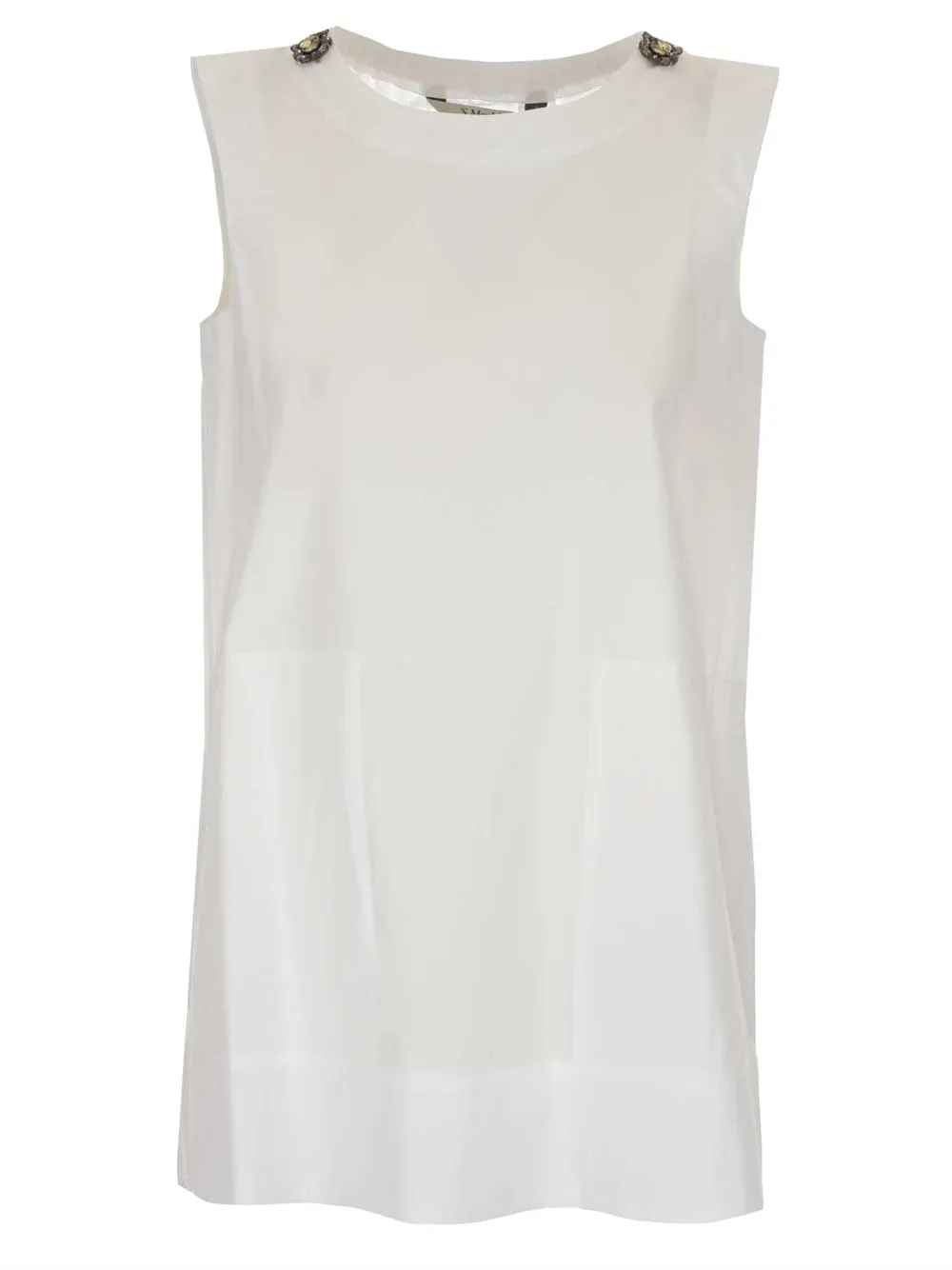 'S Max Mara Embellished Shoulder Tank Top
