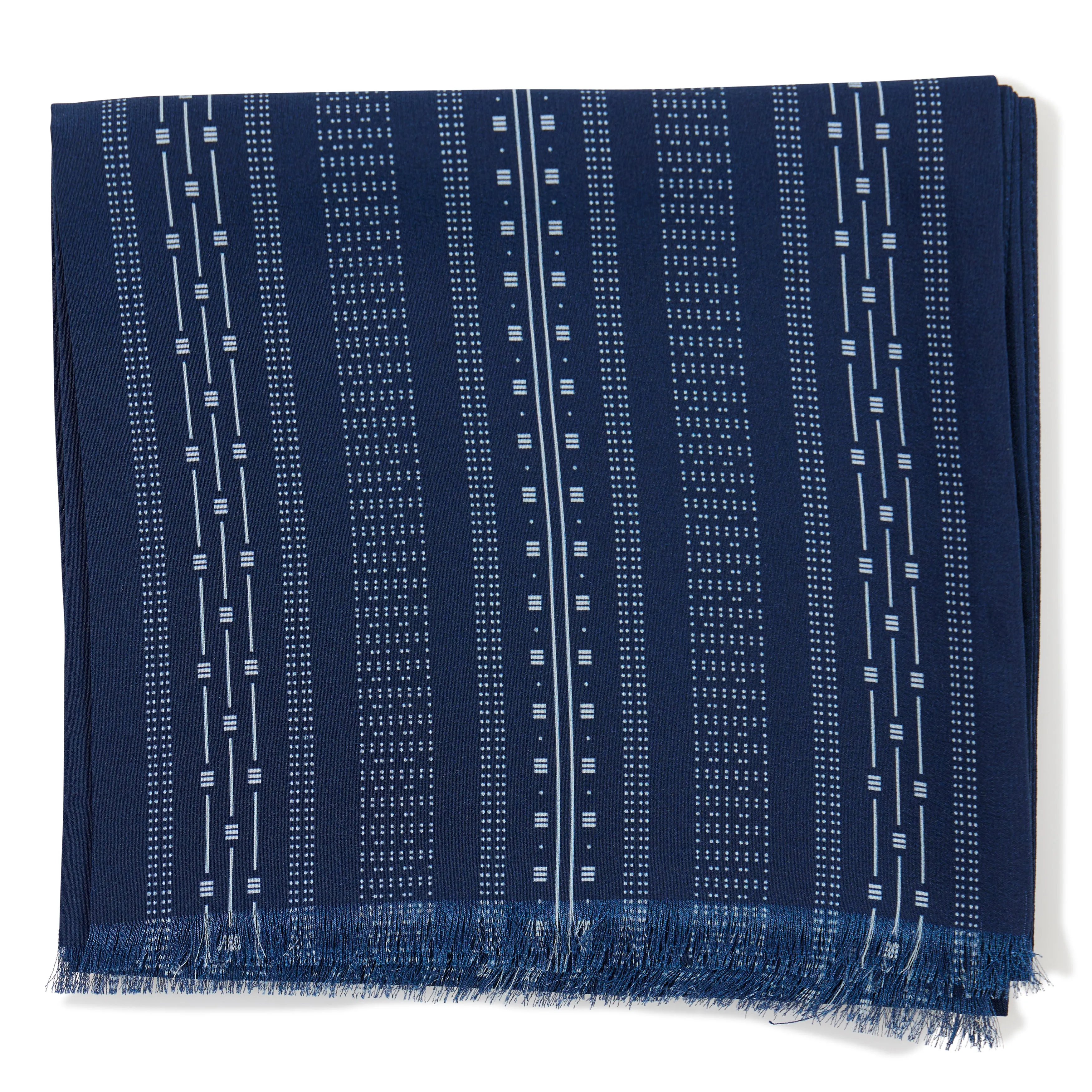 Silk Deco Print Scarf