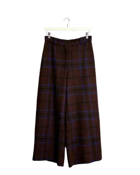 Size M - Alpha60 Brown Check Pants