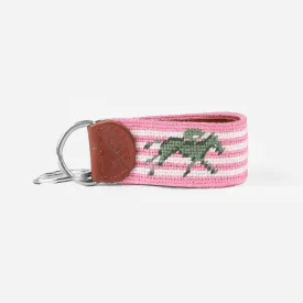 Keeneland Seersucker Horse Key Fob by Smathers & Branson - Stylish Accessories