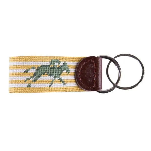 Keeneland Seersucker Horse Key Fob by Smathers & Branson - Stylish Accessories