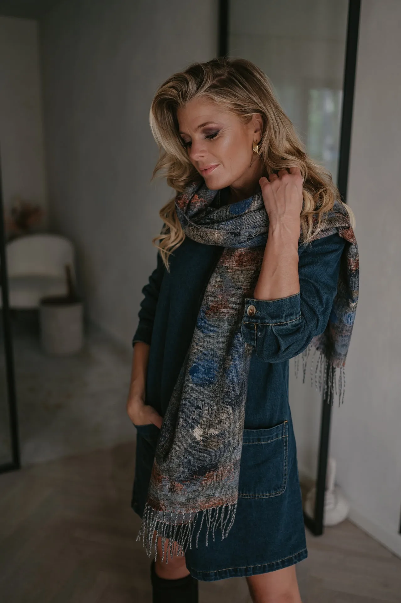 Spiccato scarf I Blue