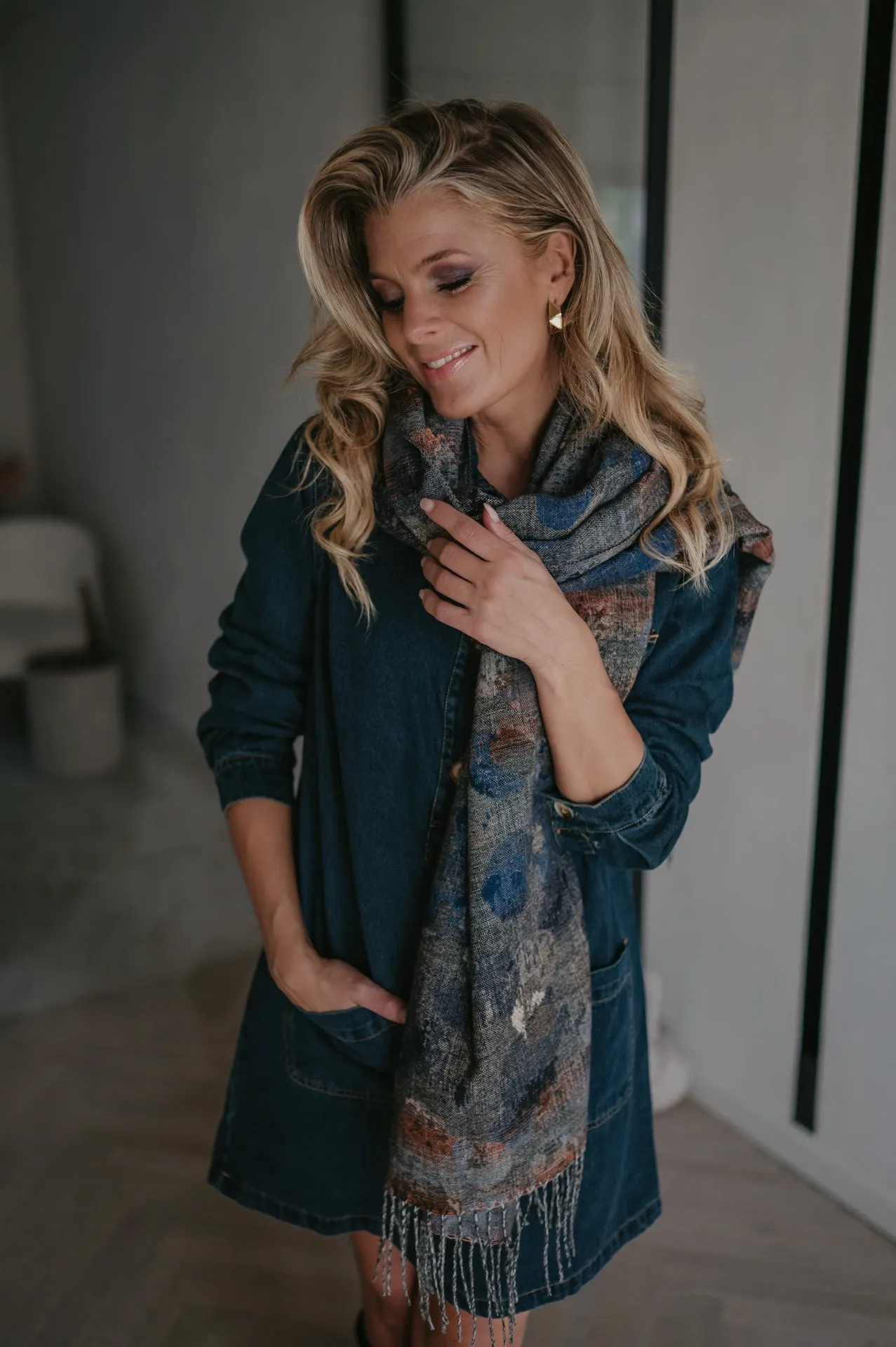 Spiccato scarf I Blue