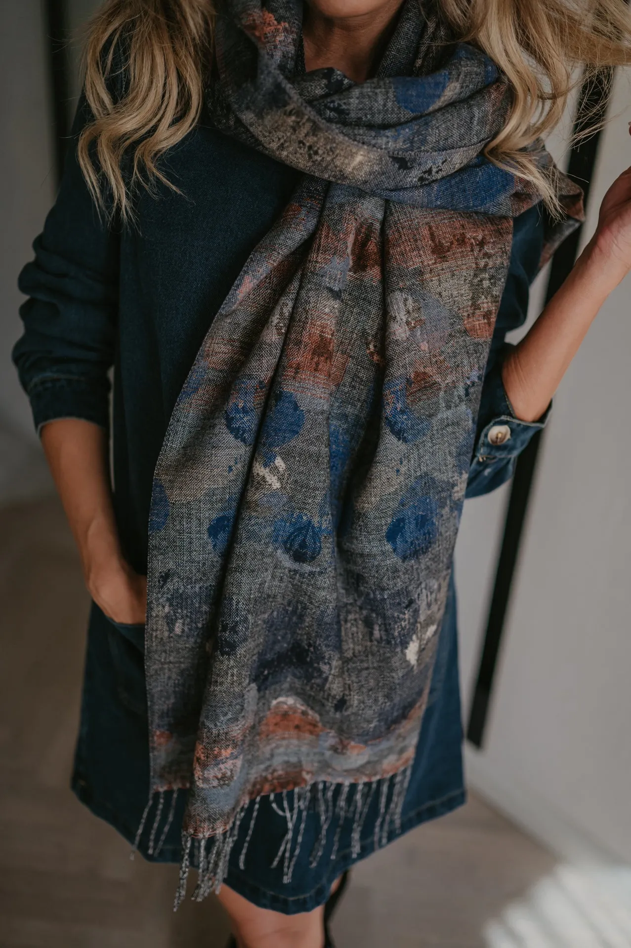 Spiccato scarf I Blue
