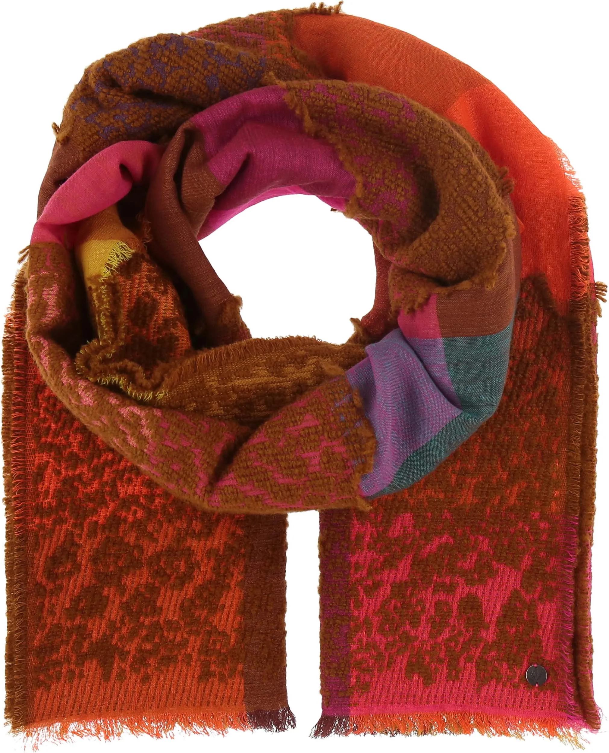 Sustainability Edition Textured Colorblock Wrap