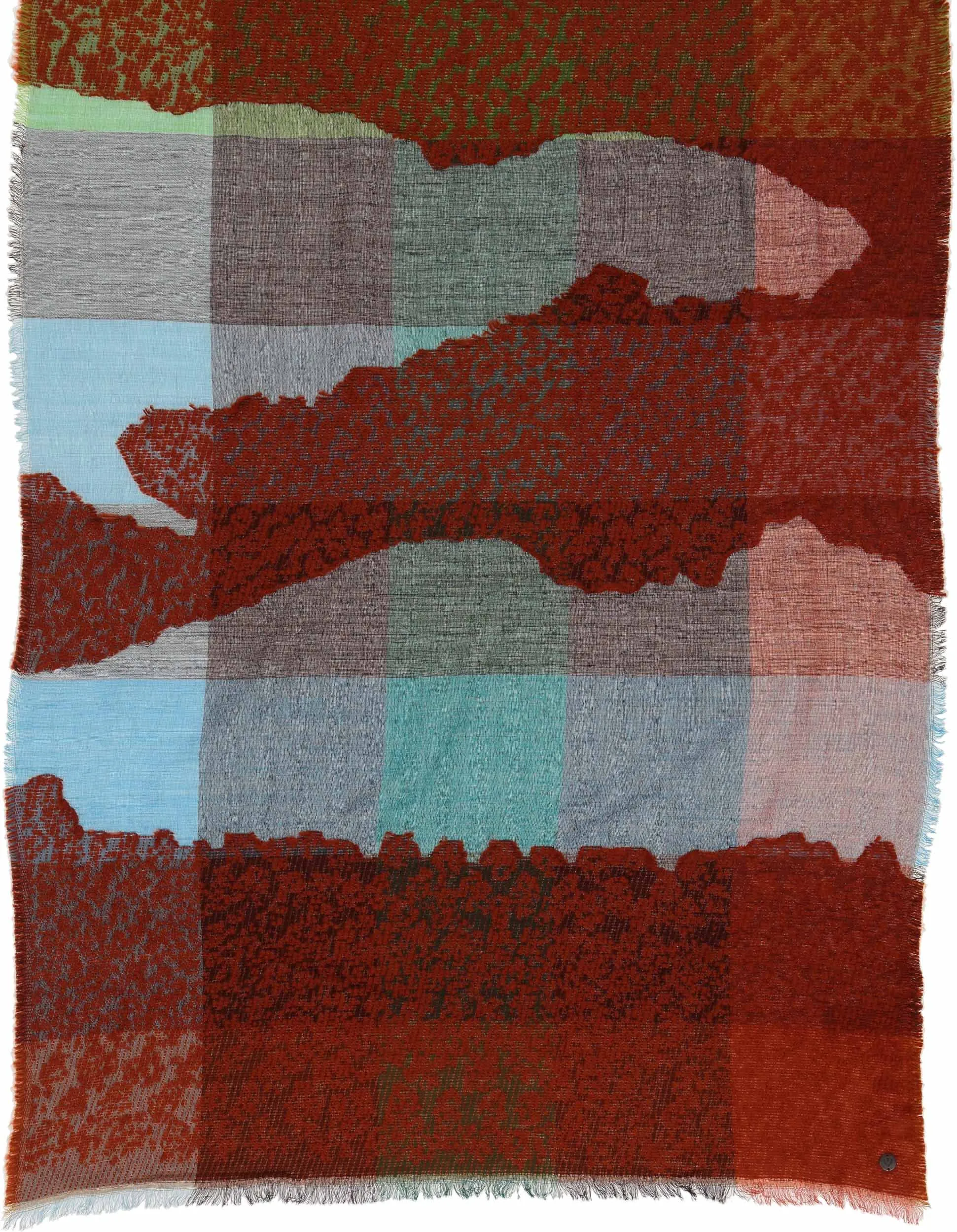 Sustainability Edition Textured Colorblock Wrap