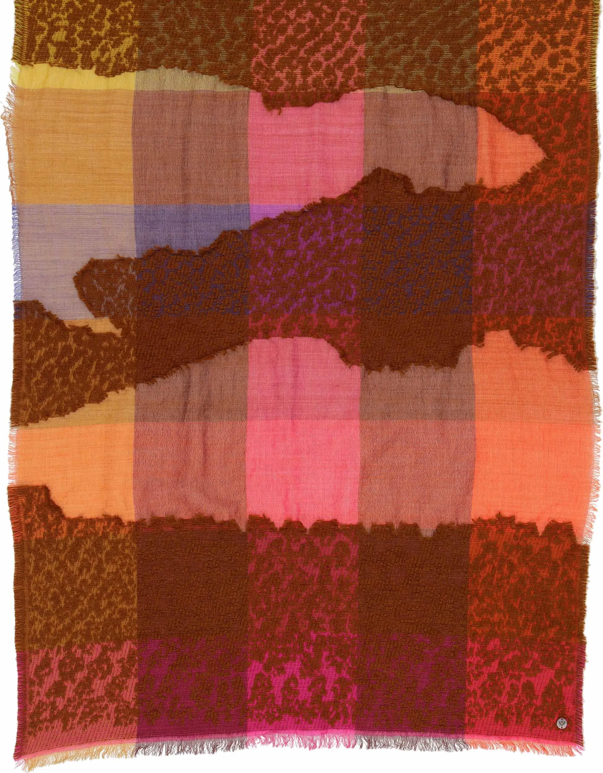 Sustainability Edition Textured Colorblock Wrap