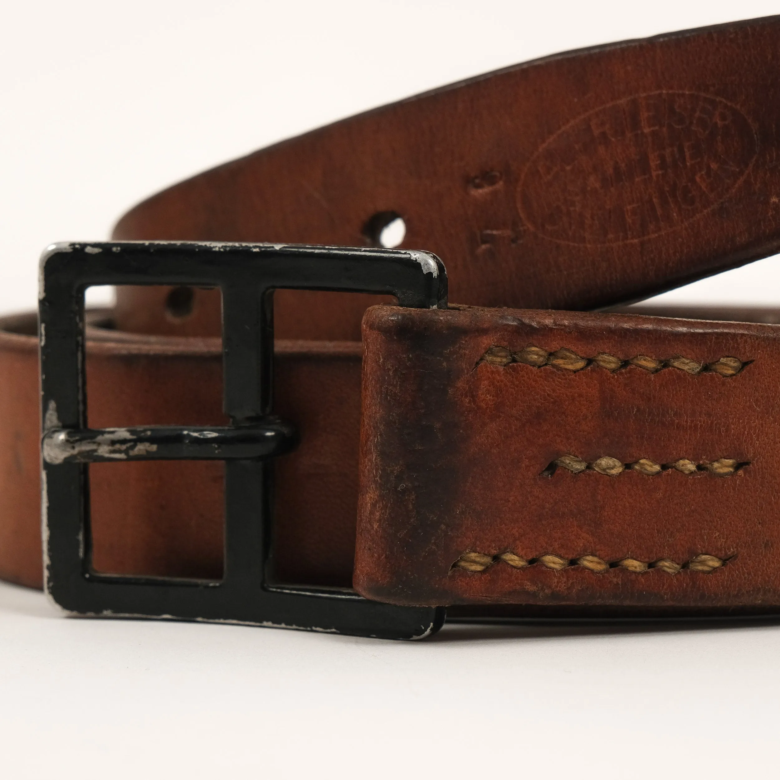 SWISS 50'S MILITARY BELT - USED